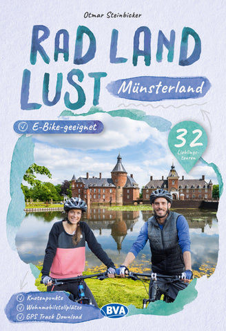 Münsterland RadLandLust, 32 Lieblingstouren, E-Bike-geeignet mit Knotenpunkten und Wohnmobilstellplätze - Bild 1