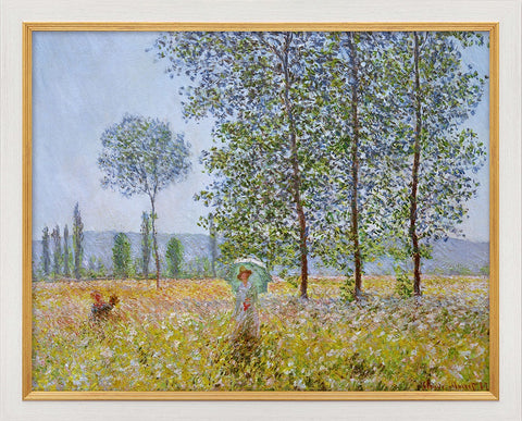 Claude Monet: Bild "Felder im Frühling" (1887), gerahmt