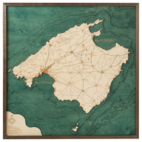 Mallorca - Wandkarte