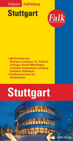 Falk Stadtplan Falkfaltung Stuttgart 1:22.500 - Bild 1