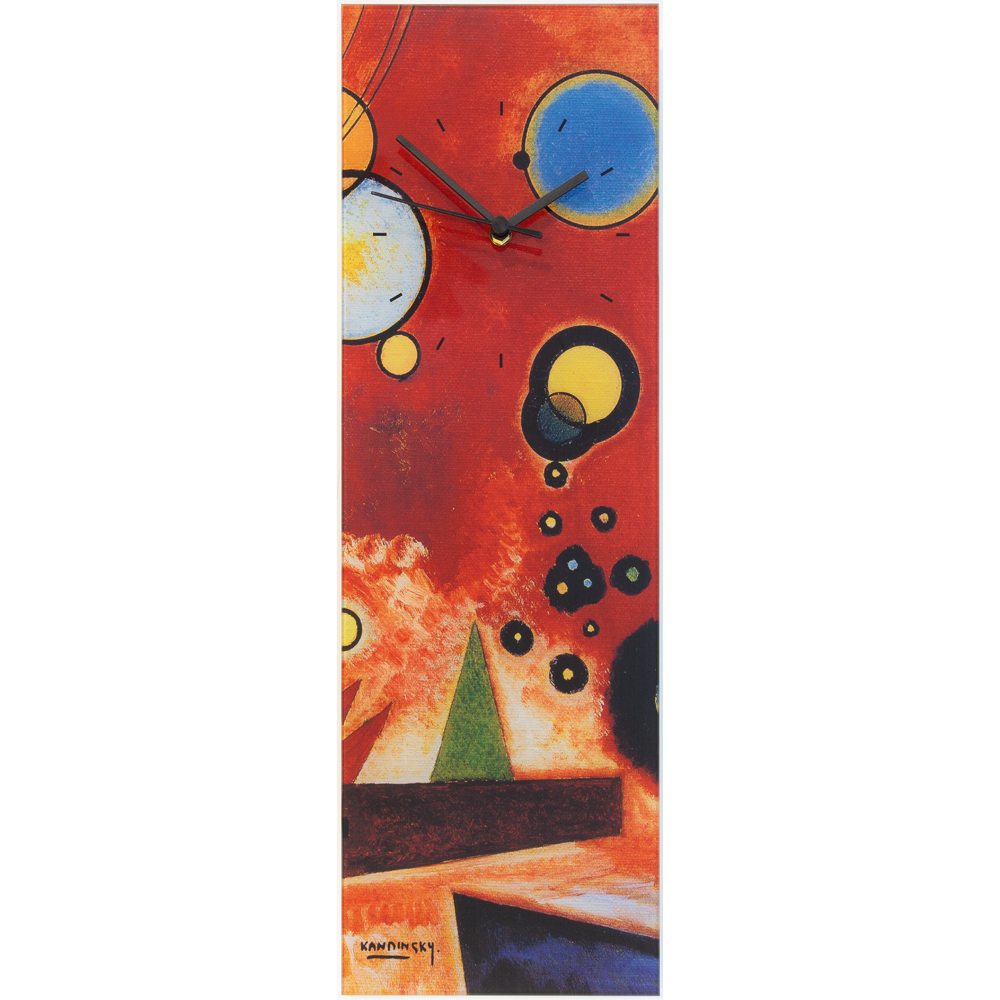 Wassily Kandinsky: Wanduhr "Schweres Rot"