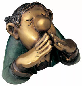 Loriot: Skulptur "Der Kenner", Version in Bronze