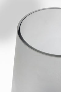 Vase Noble Ring Grau Matt