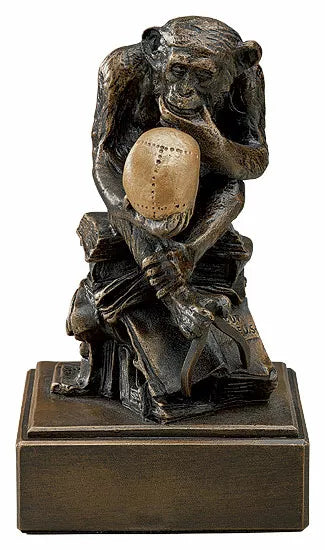 Wolfgang Hugo Rheinhold: Skulptur "Affe mit Schädel" (1892-93), Version in Kunstbronze