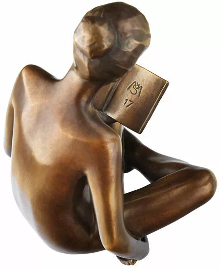 SIME: Skulptur "Lesende" (2018), Bronze