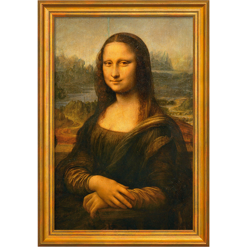 Leonardo da Vinci: Bild "Mona Lisa (La Gioconda)" (um 1503/05), gerahmt