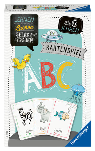 Ravensburger 80347 - Lernen Lachen Selbermachen: ABC, Kinderspiel ab 5 Jahren, Lernspiel für 1-4 Spieler, Kartenspiel, Buchstaben - Bild 1