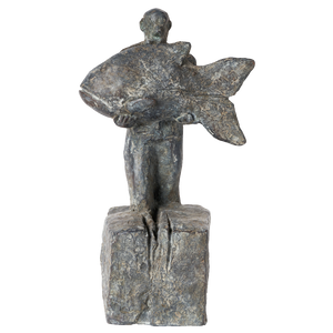 Christoph Fischer: Skulptur "Hoffnungsträger" (2022), Version Bronze patiniert