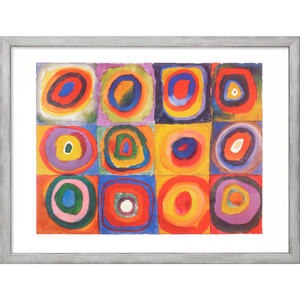 Wassily Kandinsky: 3 Bilder im Set, gerahmt