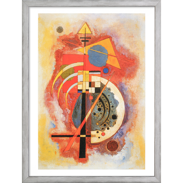 Wassily Kandinsky: 3 Bilder im Set, gerahmt