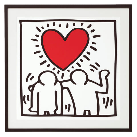 Keith Haring: Bild "Untitled (Be Mine)" (1987), gerahmt