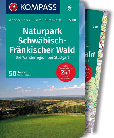 KOMPASS Wanderführer Naturpark Schwäbisch-Fränkischer Wald, Die Wanderregion bei Stuttgart, 50 Touren mit Extra-Tourenkarte - Bild 1