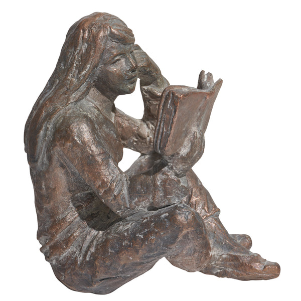 Luis Höger: Skulptur "Lesende", Bronze