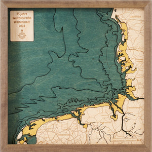 15 Jahre Weltnaturerbe Wattenmeer 2024 - Wandkarte
