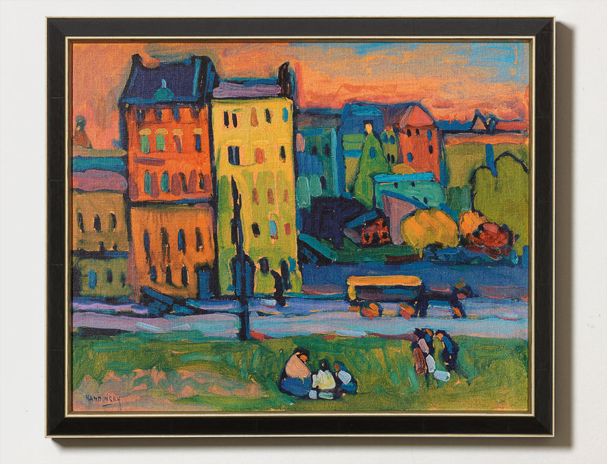 Wassily Kandinsky: Bild &quot;Häuser in München&quot; (1908) - Bild 1