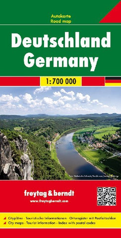 Deutschland, Autokarte 1:700.000, freytag & berndt. Germany. Allemagne. Germania. Alemana - Bild 1