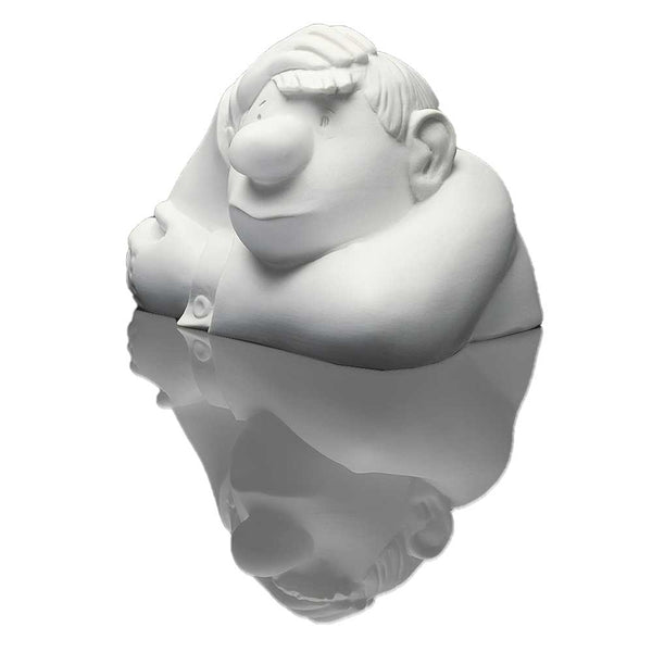 Loriot: Porzellanskulptur „Der kleine Denker“