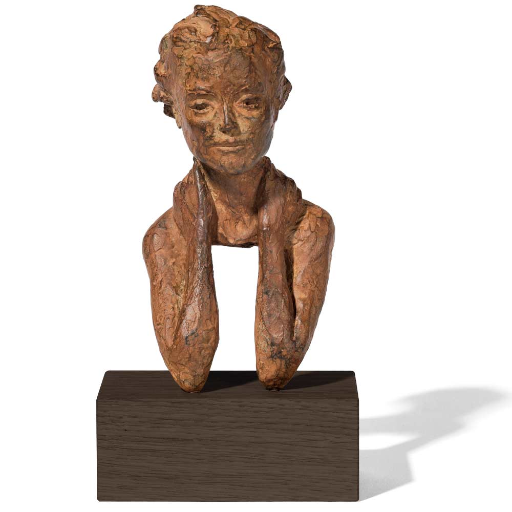 Valerie Otte: Skulptur "Zuversicht", Bronze