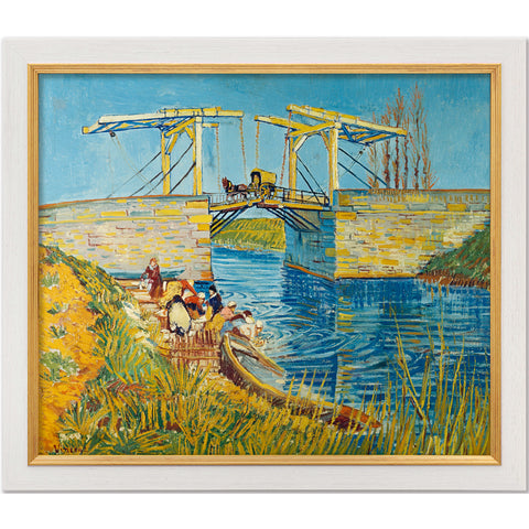 Vincent van Gogh: Bild &quot;Zugbrücke in Arles (Le Pont de Langlois)&quot; (1888), gerahmt - Bild 1