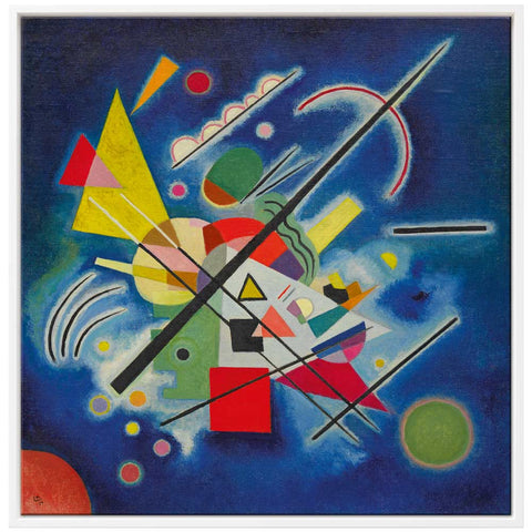 Wassily Kandinsky: Bild "Blaues Bild" (1924), gerahmt