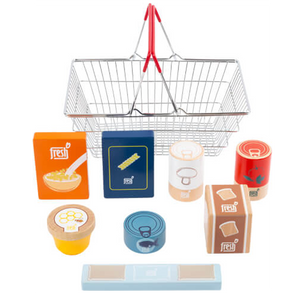 Lebensmittel-Set im Einkaufskorb „fresh“
