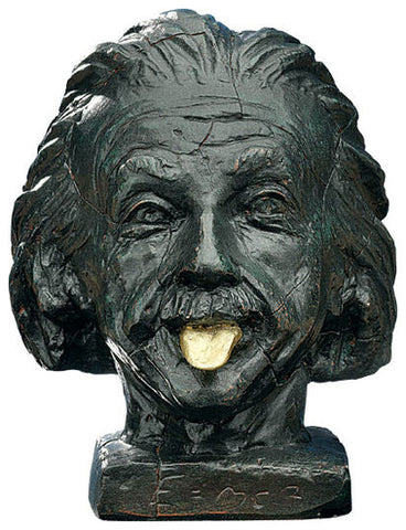 J. Nemecek: &quot;Einstein-Kopf mit goldener Zunge&quot; - Bild 1