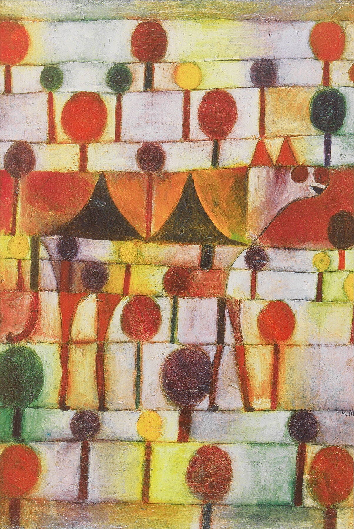 Paul Klee: Bild &quot;Kamel in rhythmischer Baumlandschaft&quot; (1920) - Bild 1