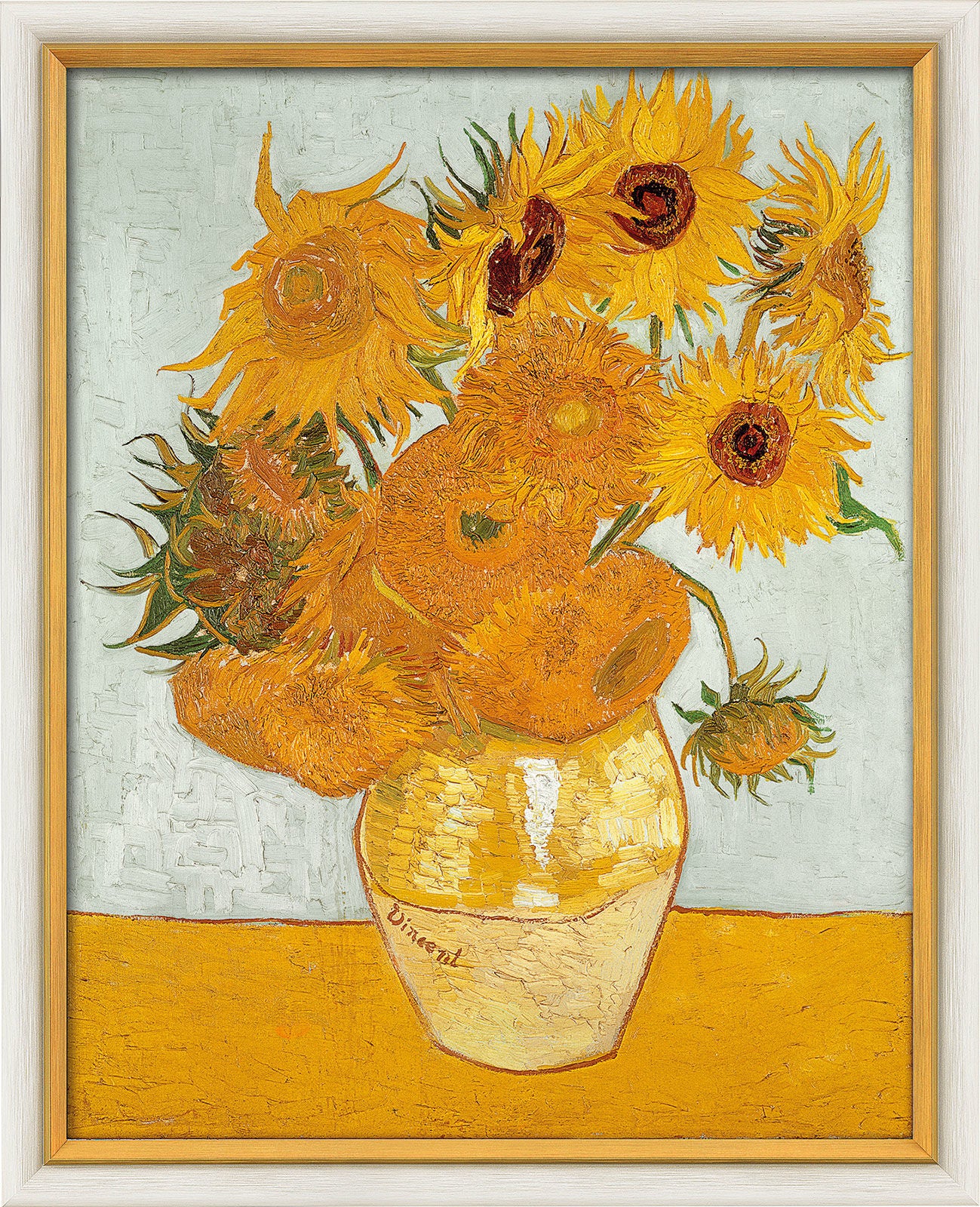 Vincent van Gogh: Bild &quot;Zwölf Sonnenblumen in einer Vase&quot; (1888), gerahmt - Bild 1