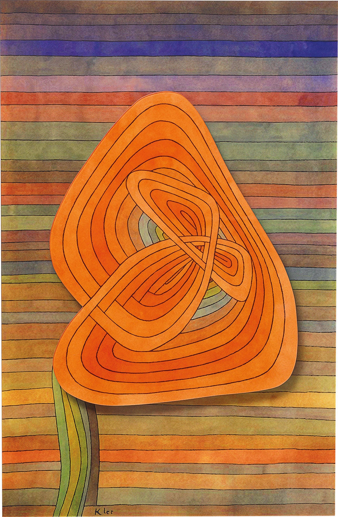 Paul Klee: Bild &quot;Lonely Flower&quot; (1934), Dimension 2 - Bild 1