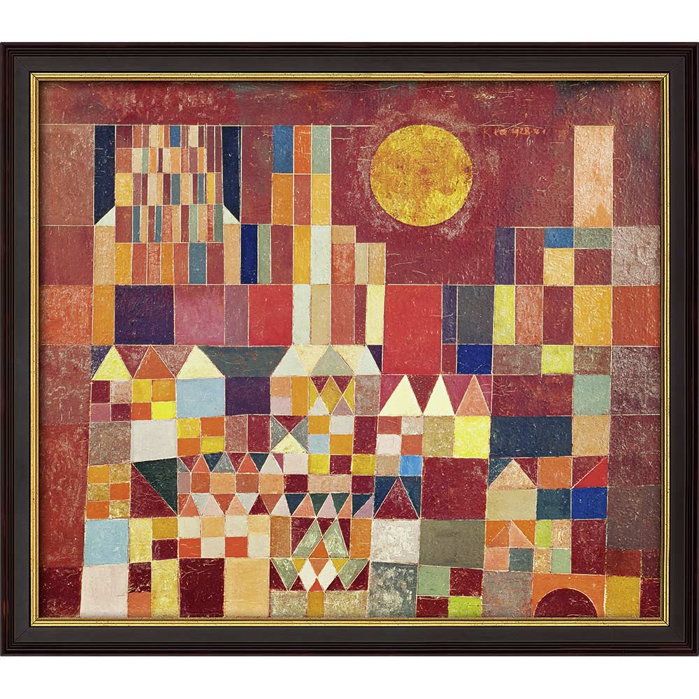 Paul Klee: Bild "Burg und Sonne" (1928), gerahmt
