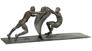 Leo Wirth: Skulptur "Gemeinsam bewegen" (2019), Bronze