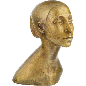 Bernhard Hoetger: Büste "Bildnis der Tänzerin Sent M'Ahesa" (1917), Reduktion in Bronze