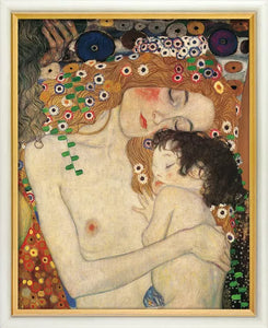 Gustav Klimt: Bild "Mutter und Kind" (1905), gerahmt