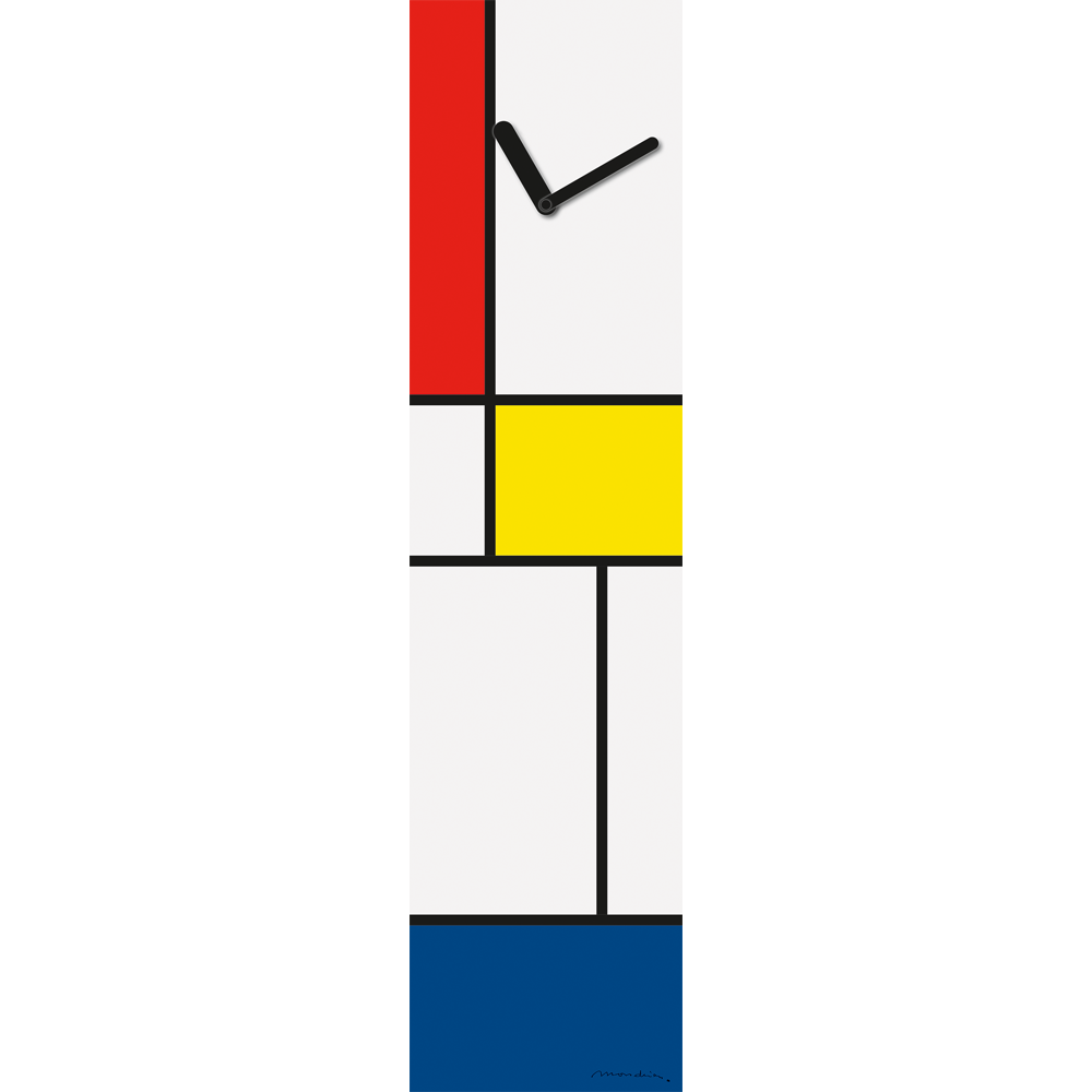 Piet Mondrian: Wanduhr "Komposition"