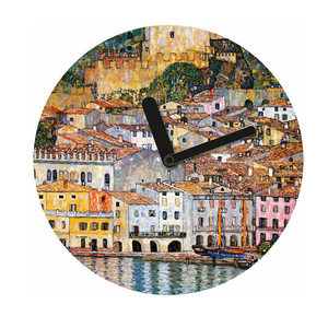 Gustav Klimt:
 Wanduhr "Malcesine am Gardasee"