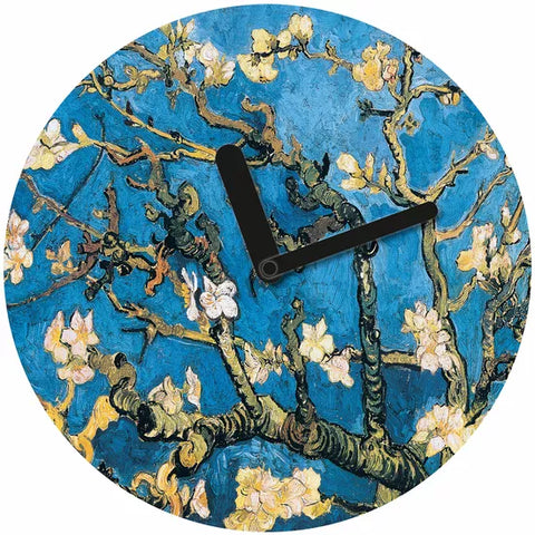 Vincent van Gogh: Wanduhr "Blühende Mandelbaumzweige"