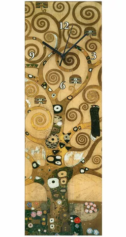 Gustav Klimt: Wanduhr "Lebensbaum"