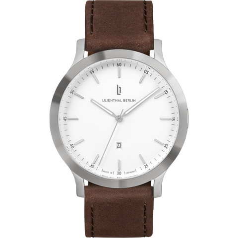 Armbanduhr Lilienthal "Silber-Weiß"