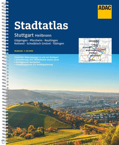 ADAC Stadtatlas Stuttgart, Heilbronn 1:20.000 - Bild 1