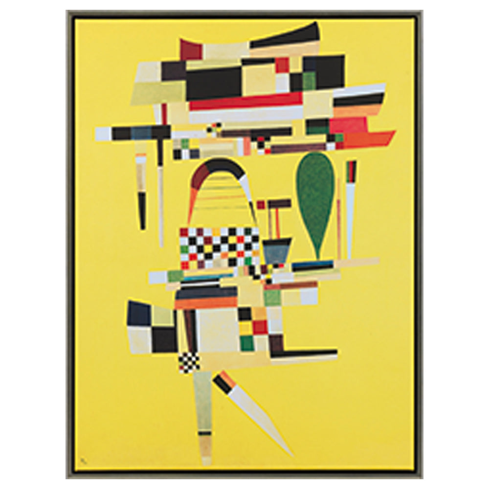Wassily Kandinsky: Bild "Die gelbe Leinwand" (1938), gerahmt