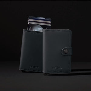 Miniwallet Portemonnaie - matt schwarz