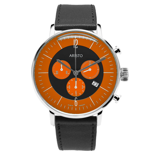 Chronograph Bauhaus - Orange/Schwarz