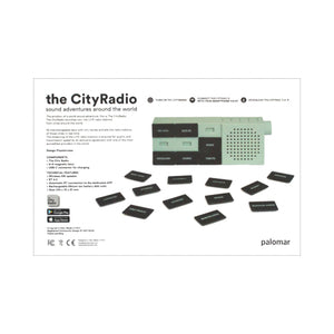 Das City Radio (schwarz-puderblau)