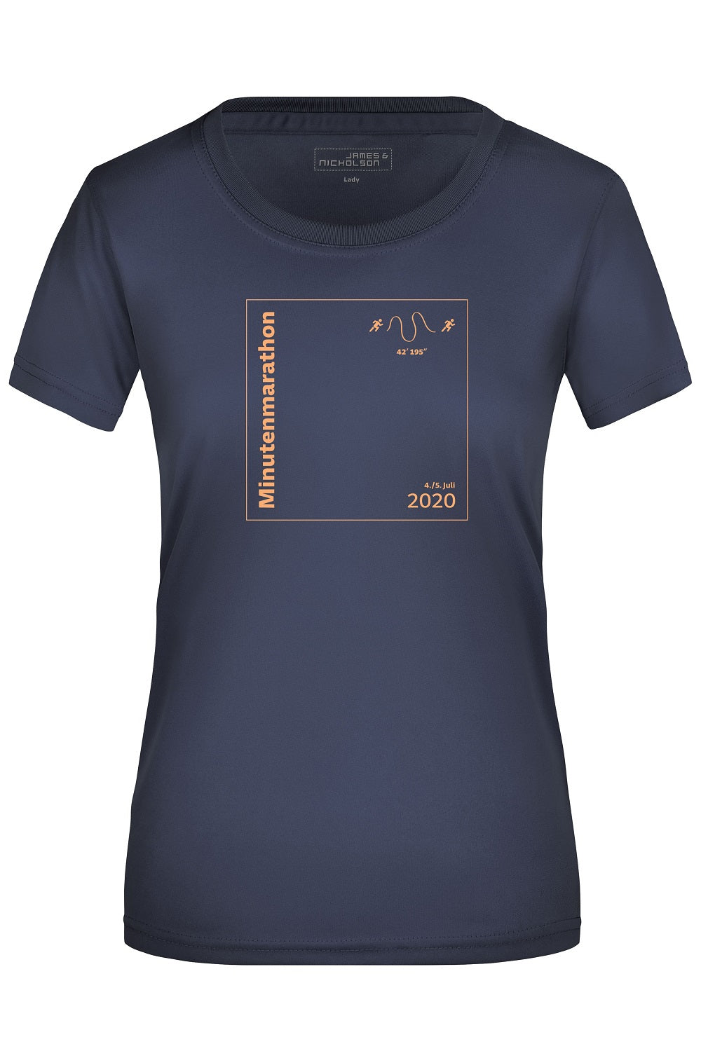 S - Damen SZ Laufshirt, blau, Minutenmarathon - Bild 1