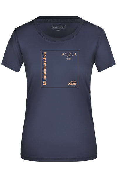L - Damen SZ Laufshirt, blau, Minutenmarathon - Bild 1
