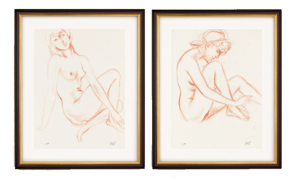 Erwin A. Schinzel: 2 Bilder &quot;Erinnerung an dich&quot; (1978) + &quot;Geliebtes Mädchen&quot; (1980) im Set - Bild 1