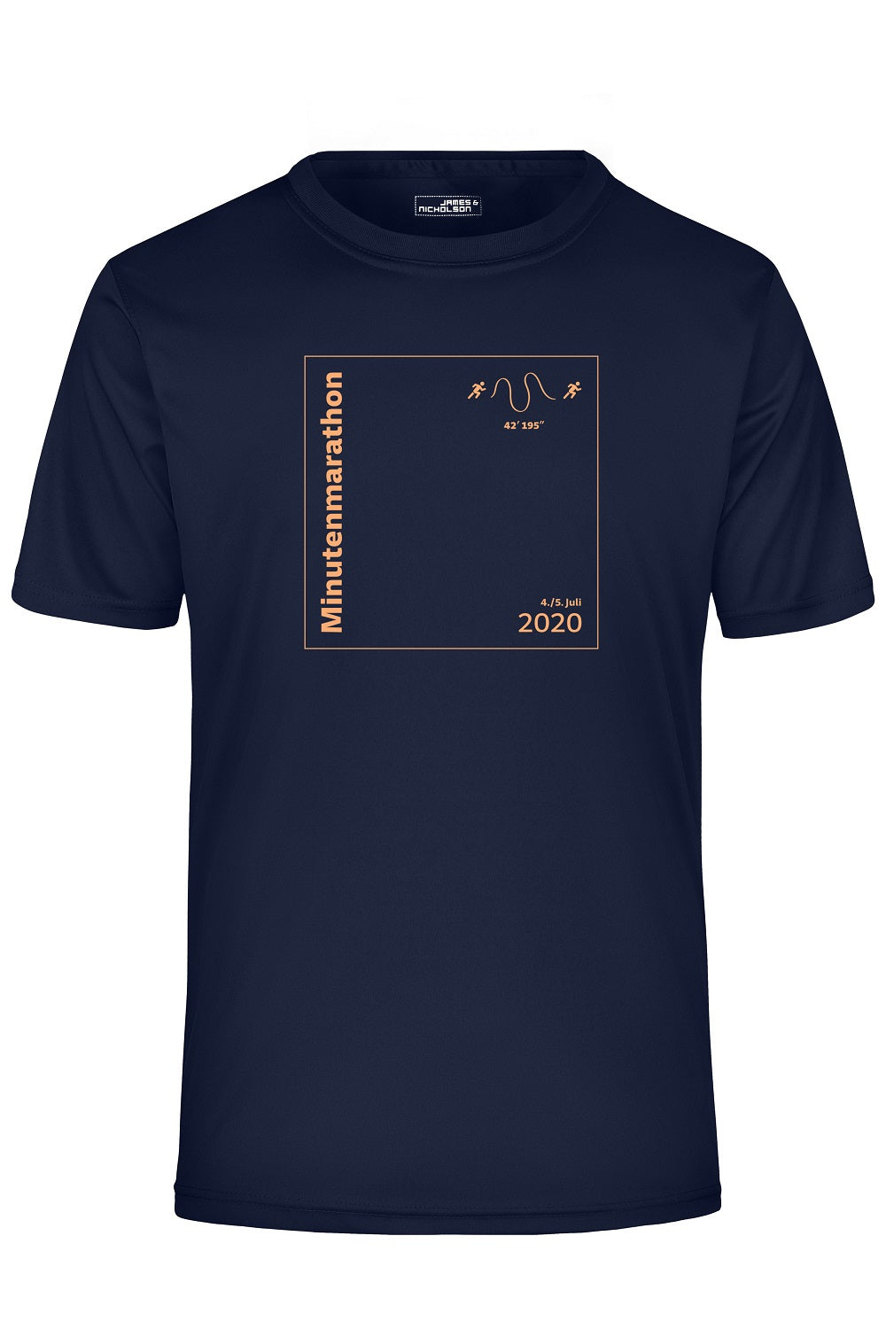 2XL - Herren SZ Laufshirt, blau, Minutenmarathon - Bild 1