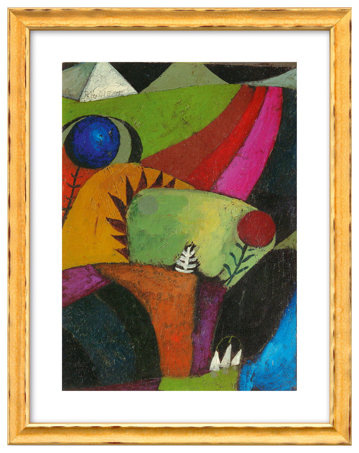 Paul Klee: Bild &quot;Drei weiße Glockenblumen&quot; (1920) - Bild 1