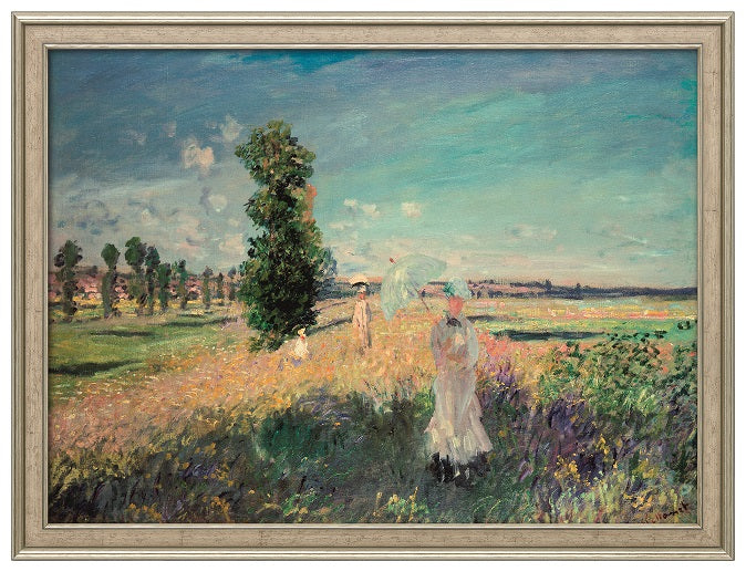 Claude Monet: Bild &quot;La Promenade (Der Spaziergang, Argenteuil)&quot; (1875), gerahmt - Bild 1