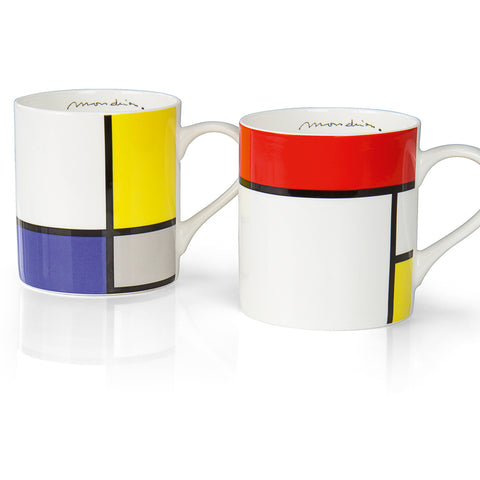 Piet Mondrian: 2 Kaffeebecher im Set - Bild 1
